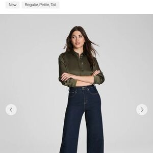 NWT Spanx Authentic wide leg jeans